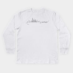 Copenhagen City Signature Kids Long Sleeve T-Shirt